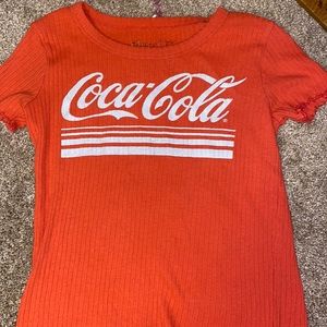 Red Coca Cola Ribbed Tee
